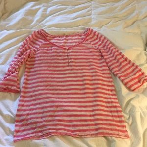 Hot pink/red/white Linen material beach cover up